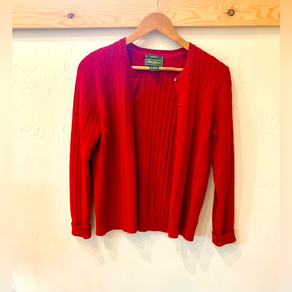 Cable knit sweater